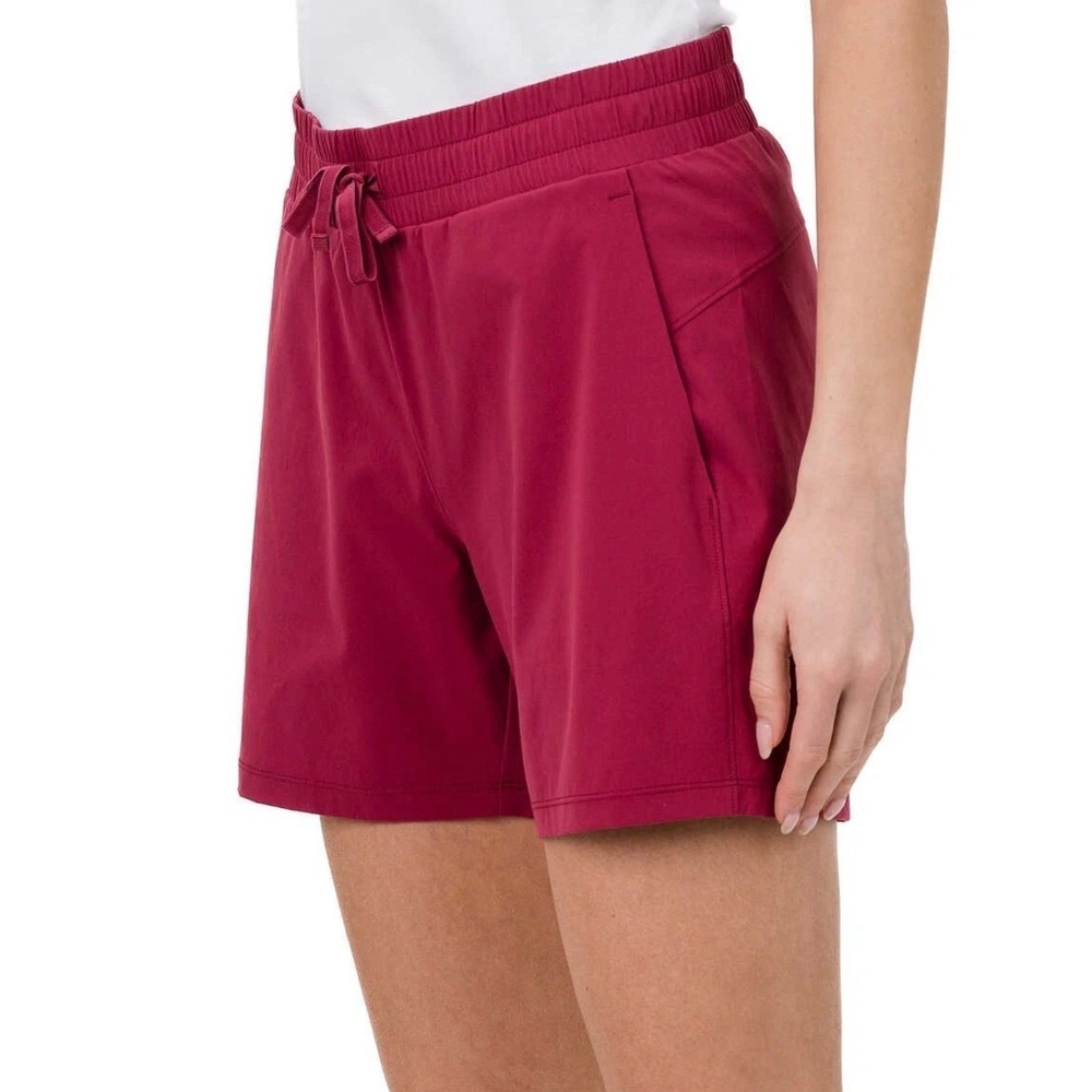 Tuff Athletics Shorts Womens Medium Pink Activewear Stretch Drawstring Pockets